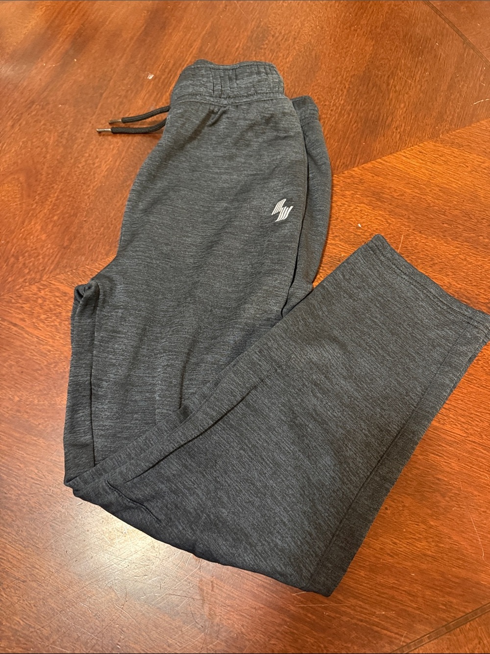 Kids Charcoal Heather Jogger Sweatpants with Subtle Logo
